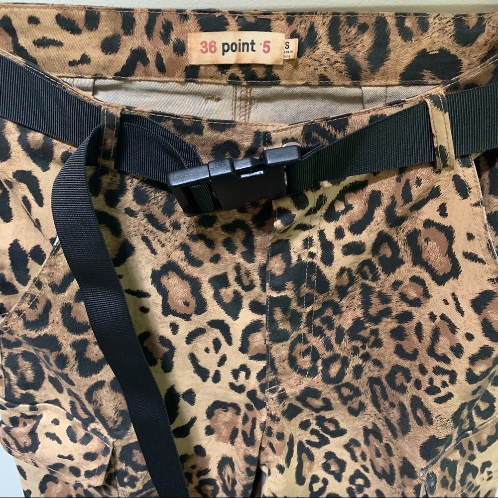 36 Point 5 Cheetah Cargo Jogger Pants - Picture 8 of 8